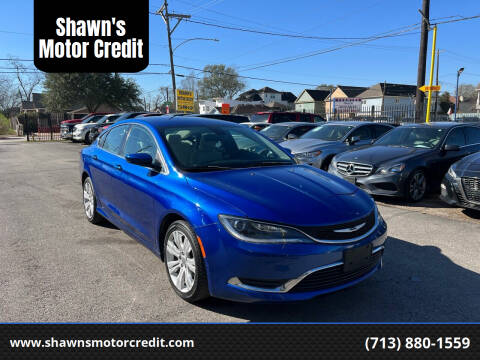 2015 Chrysler 200 for sale at Shawn's Motor Credit in Houston TX