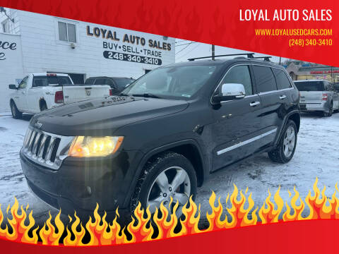 2012 Jeep Grand Cherokee for sale at Loyal Auto Sales in Pontiac MI