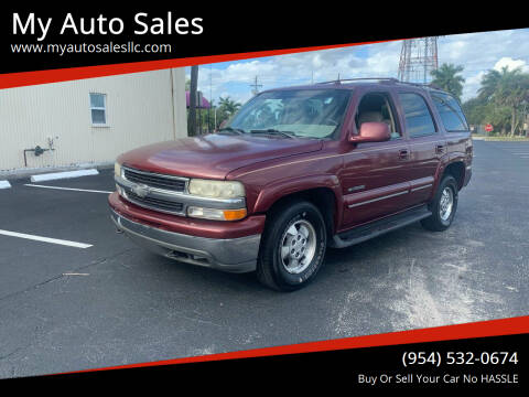 2002 Chevrolet Tahoe for sale at My Auto Sales in Margate FL