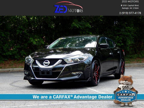 2016 Nissan Maxima for sale at Zed Motors in Raleigh NC