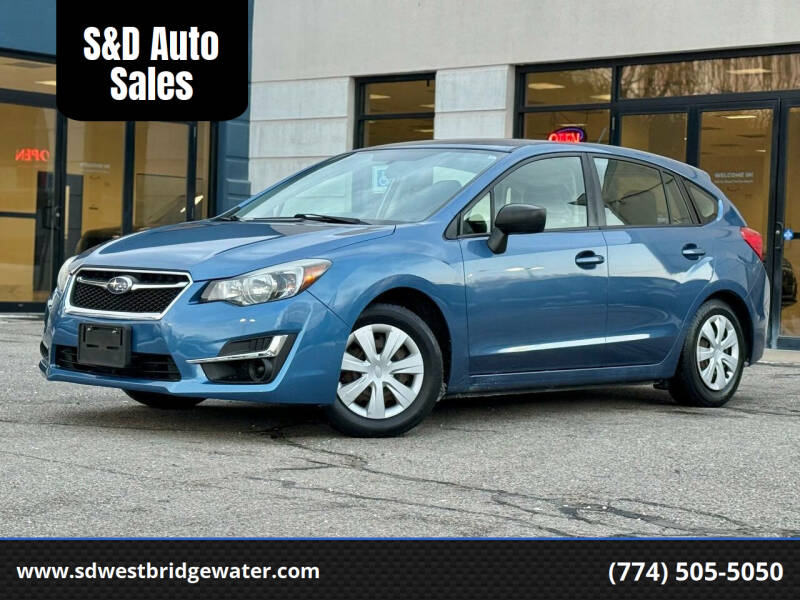 2016 Subaru Impreza for sale at S&D Auto Sales in West Bridgewater MA