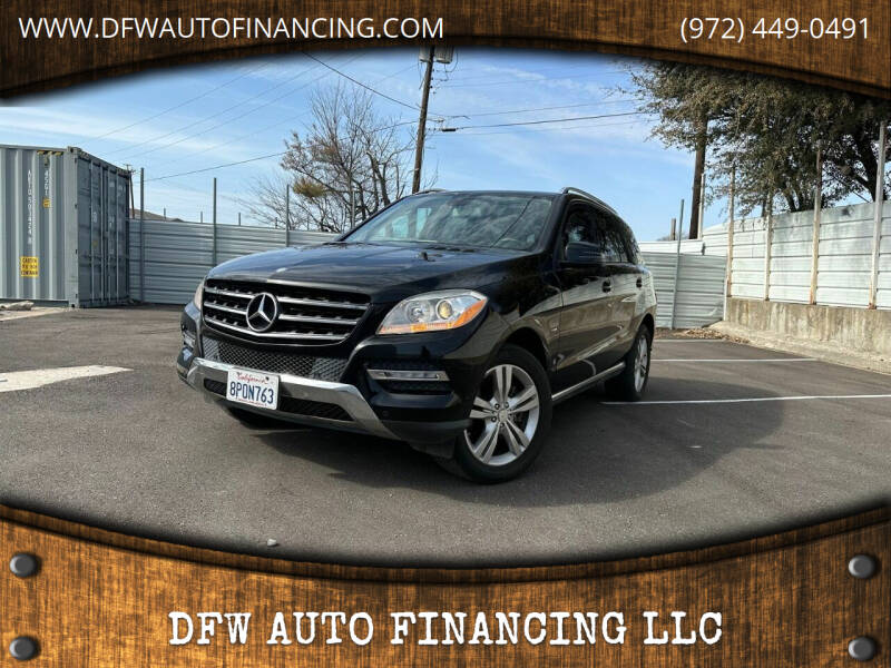 2012 Mercedes-Benz M-Class for sale at DFW AUTO FINANCING LLC in Dallas TX