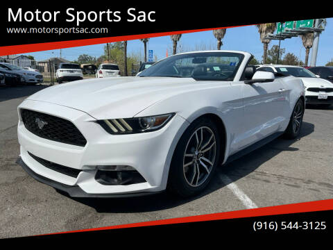 2015 Ford Mustang for sale at Motor Sports Sac in Sacramento CA