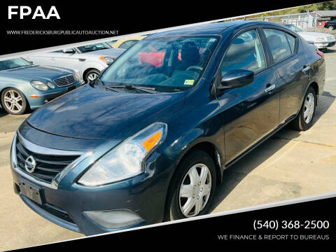 2015 Nissan Versa for sale at FPAA in Fredericksburg VA