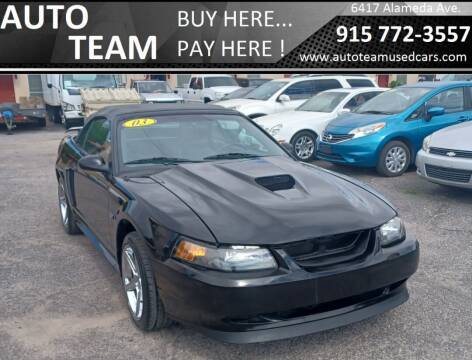2003 Ford Mustang for sale at AUTO TEAM in El Paso TX
