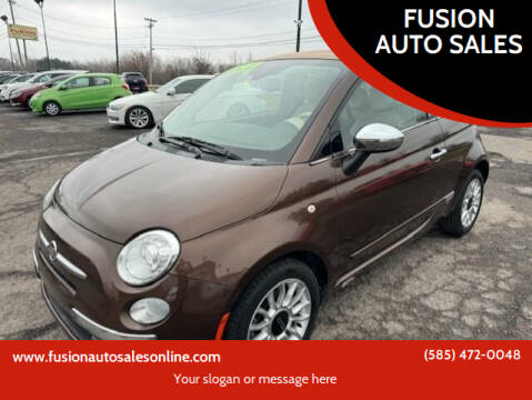 2013 FIAT 500c for sale at FUSION AUTO SALES in Spencerport NY
