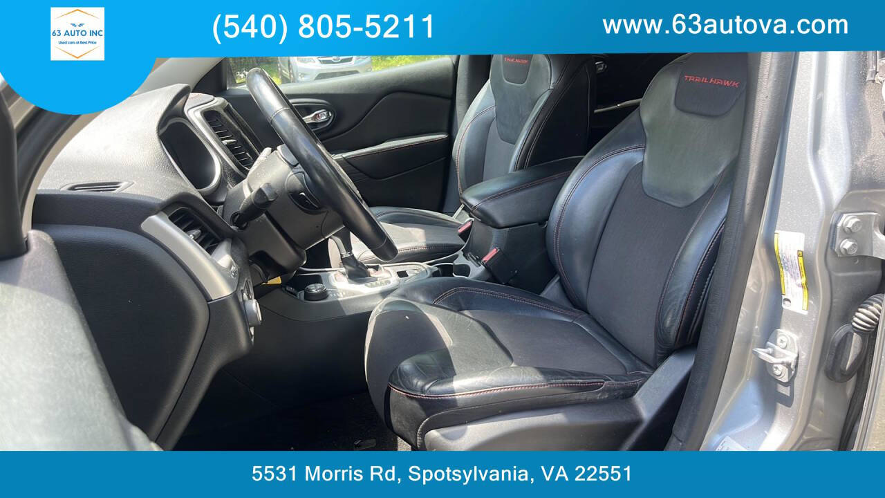 2015 Jeep Cherokee for sale at 63 Auto Inc in Spotsylvania, VA