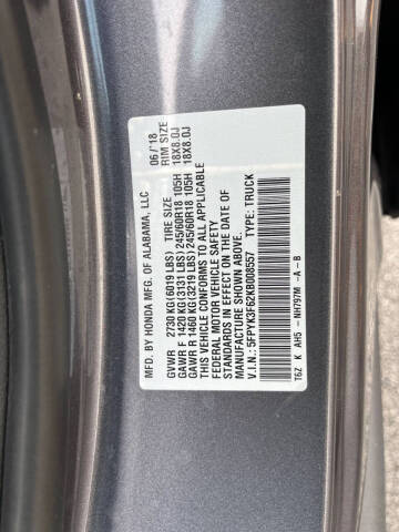 2019 Honda Ridgeline RTL-T