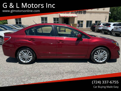 2015 Subaru Impreza for sale at G & L Motors Inc in New Kensington PA