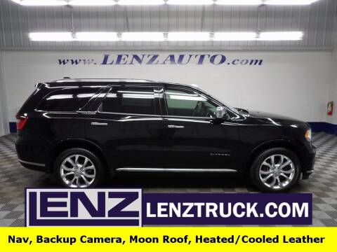 2017 Dodge Durango for sale at LENZ TRUCK CENTER in Fond Du Lac WI