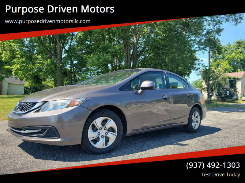 2013 Honda Civic for sale at Purpose Driven Motors in Sidney OH