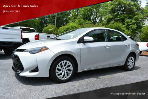 2018 Toyota Corolla for sale at Apex Car & Truck Sales in Apex NC
