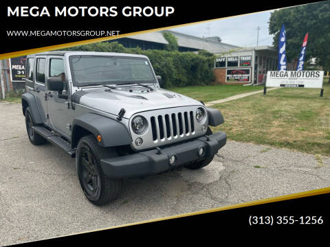2017 Jeep Wrangler Unlimited for sale at MEGA MOTORS GROUP in Redford MI