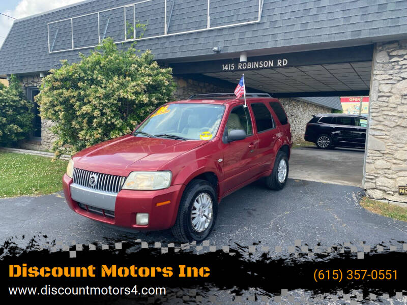 2006 Mercury Mariner for sale at Discount Motors Inc in Old Hickory TN