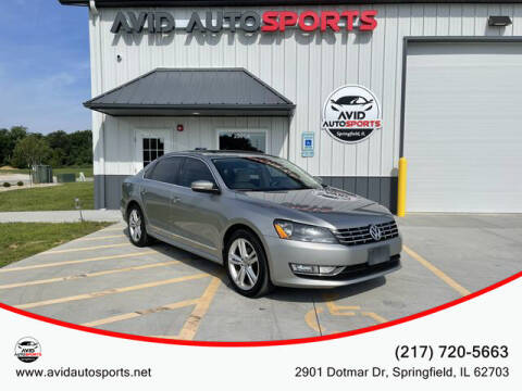 2013 Volkswagen Passat for sale at AVID AUTOSPORTS in Springfield IL