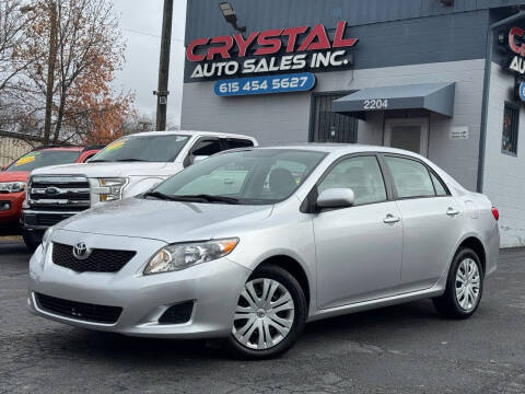 2009 Toyota Corolla for sale at Crystal Auto Sales Inc in Nashville TN