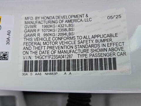 2025 Honda Accord LX