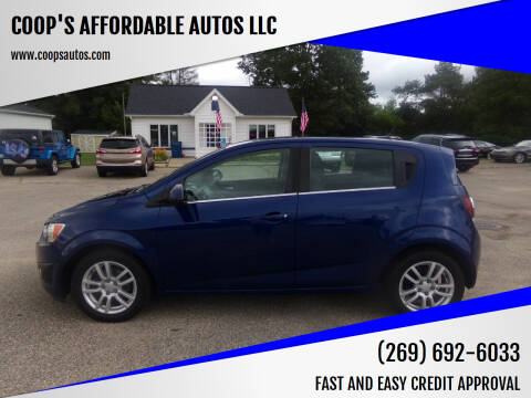2014 Chevrolet Sonic for sale at COOP'S AFFORDABLE AUTOS LLC in Otsego MI