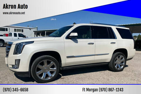 2015 Cadillac Escalade for sale at Akron Auto - Fort Morgan in Fort Morgan CO