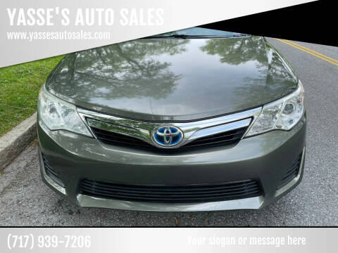 2012 Toyota Camry Hybrid for sale at YASSE'S AUTO SALES in Steelton PA