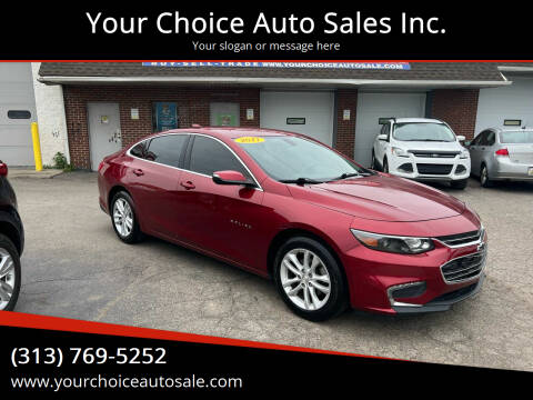 2017 Chevrolet Malibu for sale at Your Choice Auto Sales Inc. in Dearborn MI