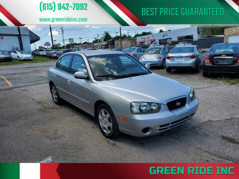 2002 Hyundai Elantra for sale at Green Ride Inc in Nashville TN