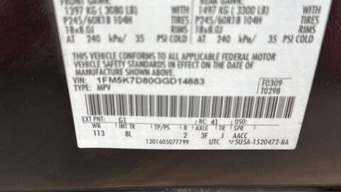 2016 Ford Explorer XLT