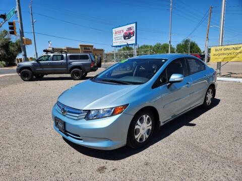2012 Honda Civic for sale at AUGE'S SALES AND SERVICE in Belen NM