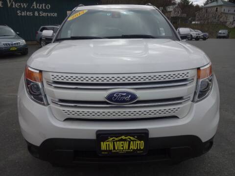 2013 Ford Explorer for sale at MOUNTAIN VIEW AUTO in Lyndonville VT