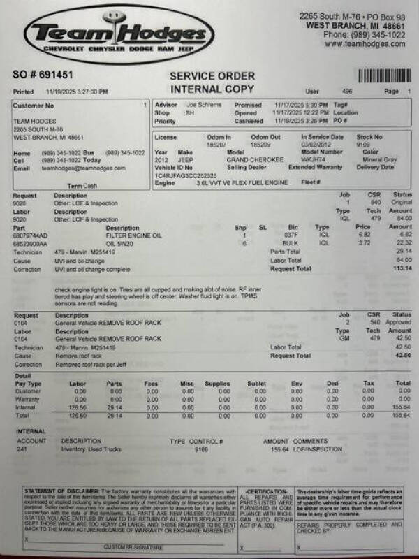 2012 Jeep Grand Cherokee Laredo