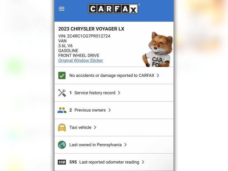 2023 Chrysler Voyager LX