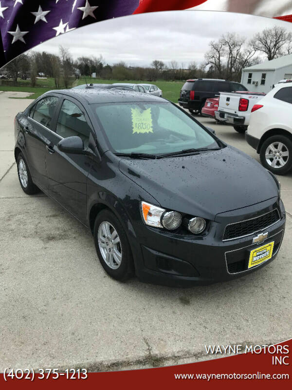 2015 Chevrolet Sonic for sale at Wayne Motors Inc in Wayne NE