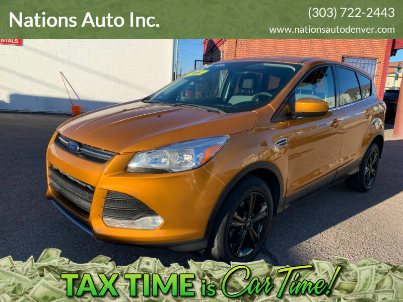 2016 Ford Escape for sale at Nations Auto Inc. in Denver CO