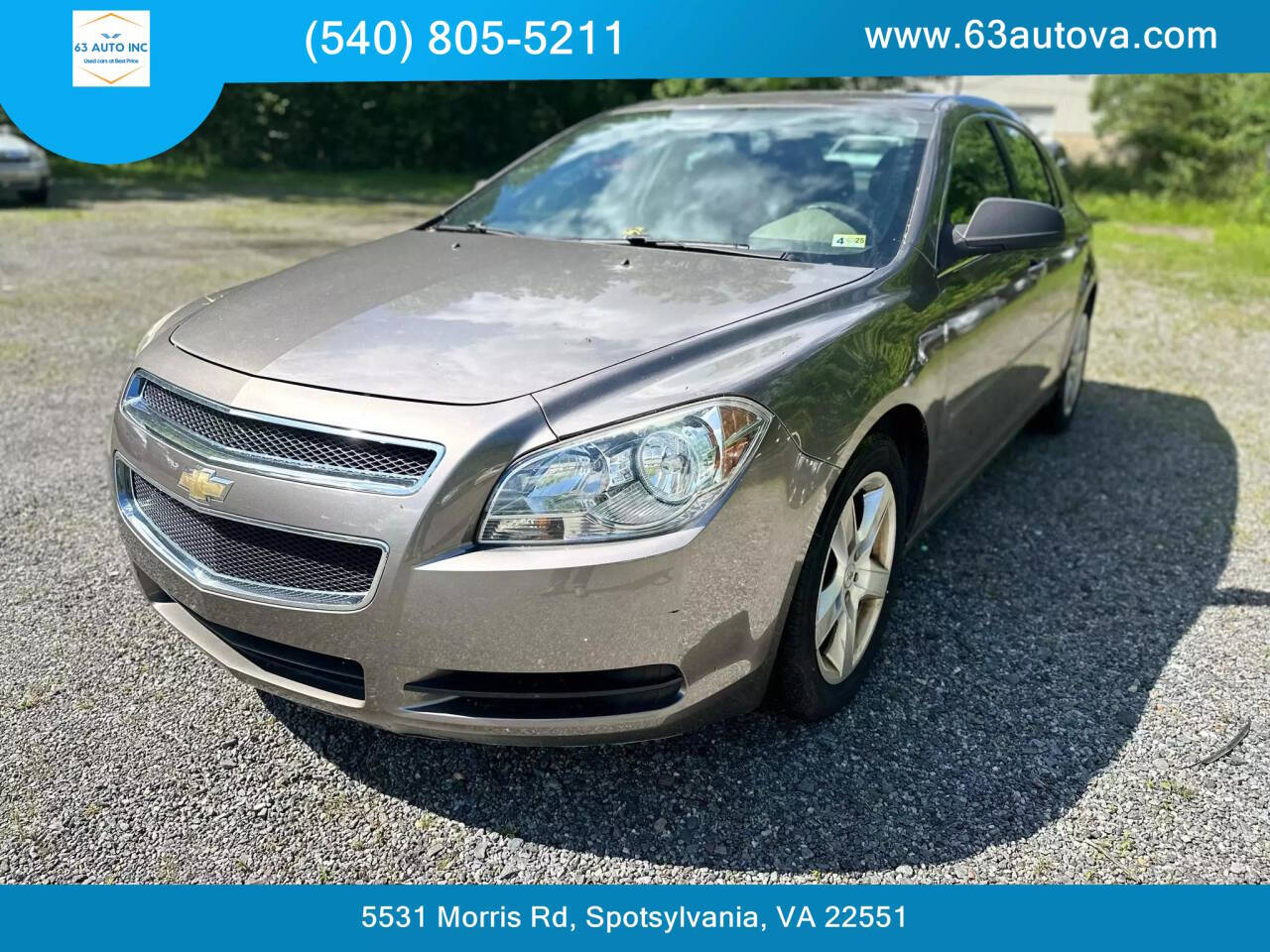 2011 Chevrolet Malibu for sale at 63 Auto Inc in Spotsylvania, VA