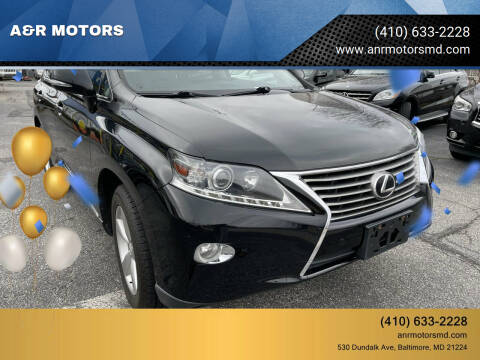 2014 Lexus RX 350 for sale at A&R MOTORS in Middle River MD