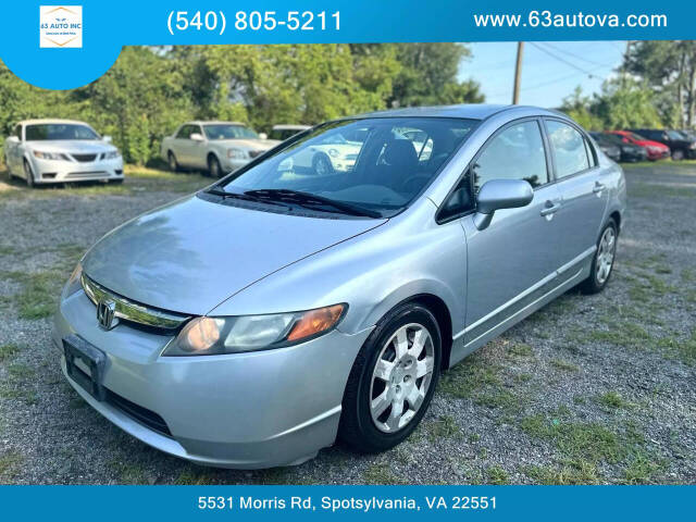 2008 Honda Civic for sale at 63 Auto Inc in Spotsylvania, VA