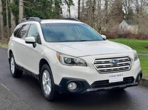 2016 Subaru Outback for sale at CLEAR CHOICE AUTOMOTIVE in Milwaukie OR