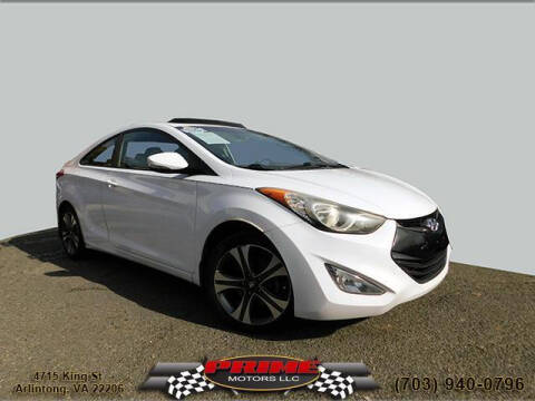 2013 Hyundai Elantra Coupe for sale at PRIME MOTORS LLC in Arlington VA