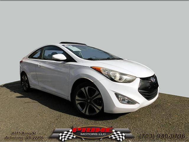 2013 Hyundai Elantra Coupe for sale at PRIME MOTORS LLC in Arlington VA