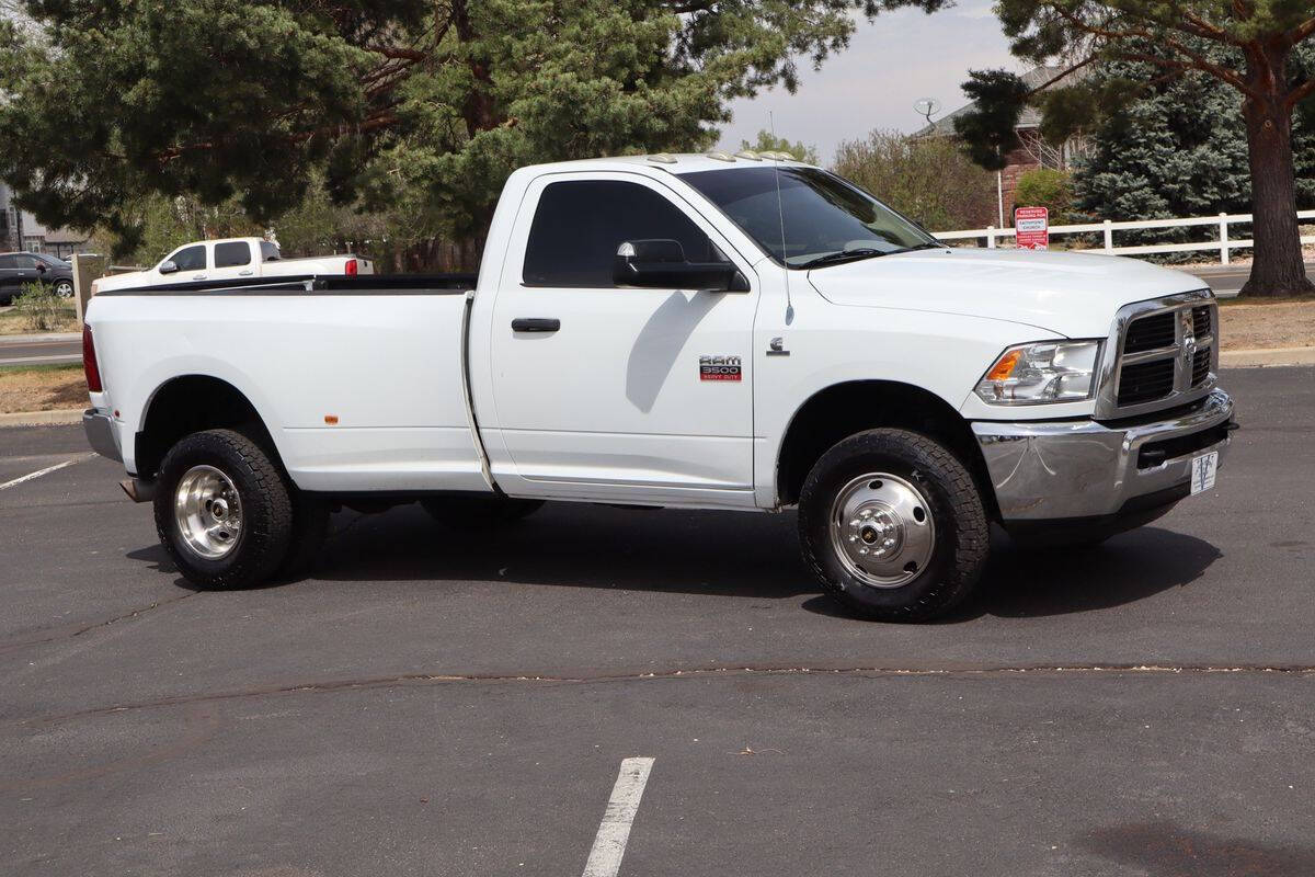 White 2012 Ram 3500 ST 4x4 ST 2dr Regular Cab 8 ft. LB DRW Pickup 2
