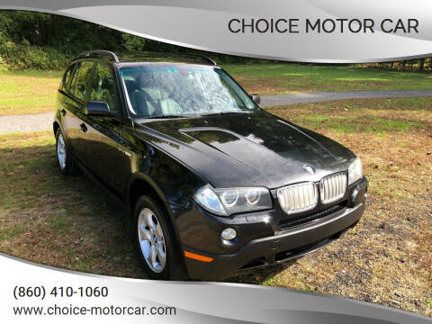2007 BMW X3 for sale at Choice Motor Car in Plainville CT