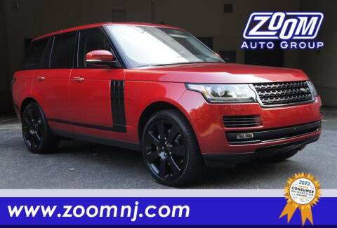 2017 Land Rover Range Rover for sale at Zoom Auto Group in Parsippany NJ
