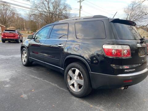 2010 GMC Acadia for sale at Garrison Auto Sales in Gastonia NC