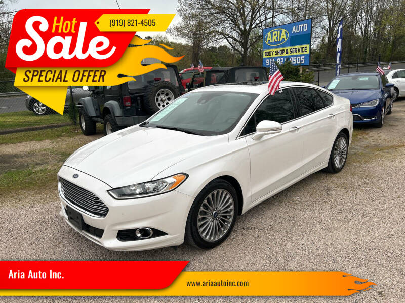 2015 Ford Fusion for sale at Aria Auto Inc. in Raleigh NC