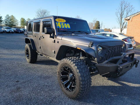 2017 Jeep Wrangler Unlimited for sale at CarsRus in Winchester VA