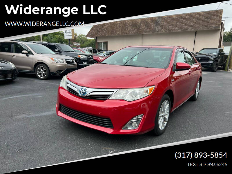 2012 Toyota Camry Hybrid for sale at Widerange LLC in Greenwood IN