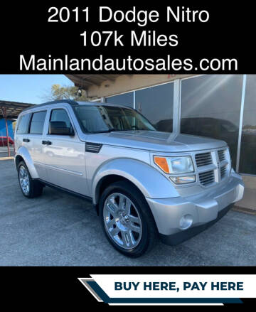 2011 Dodge Nitro for sale at Mainland Auto Sales Inc in Daytona Beach FL