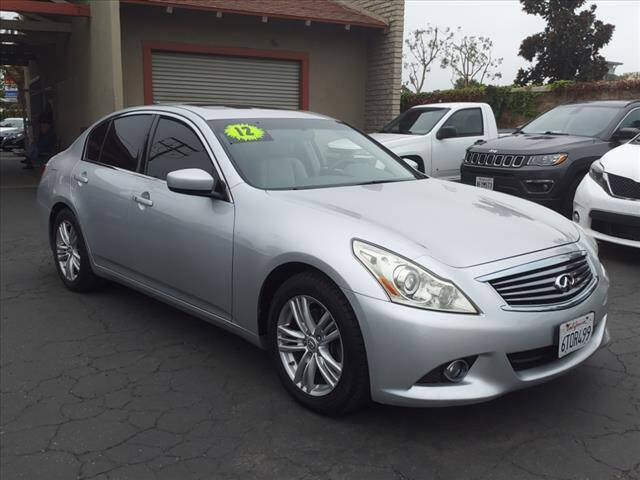 2012 Infiniti G25 Sedan for sale at Corona Auto Wholesale in Corona CA