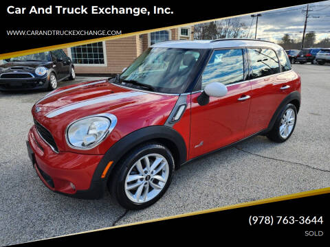 2014 MINI Countryman for sale at Car and Truck Exchange, Inc. in Rowley MA