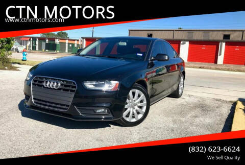 2013 Audi A4 for sale at CTN MOTORS in Houston TX